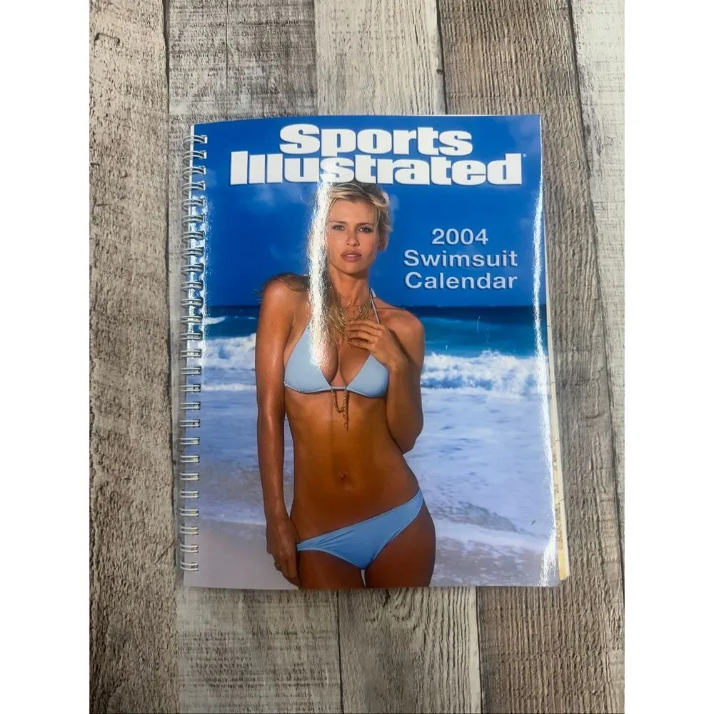 VTG Y2K 2004 Sports Illustrated Swimsuit Calendar Spiral Bound Model Calendar